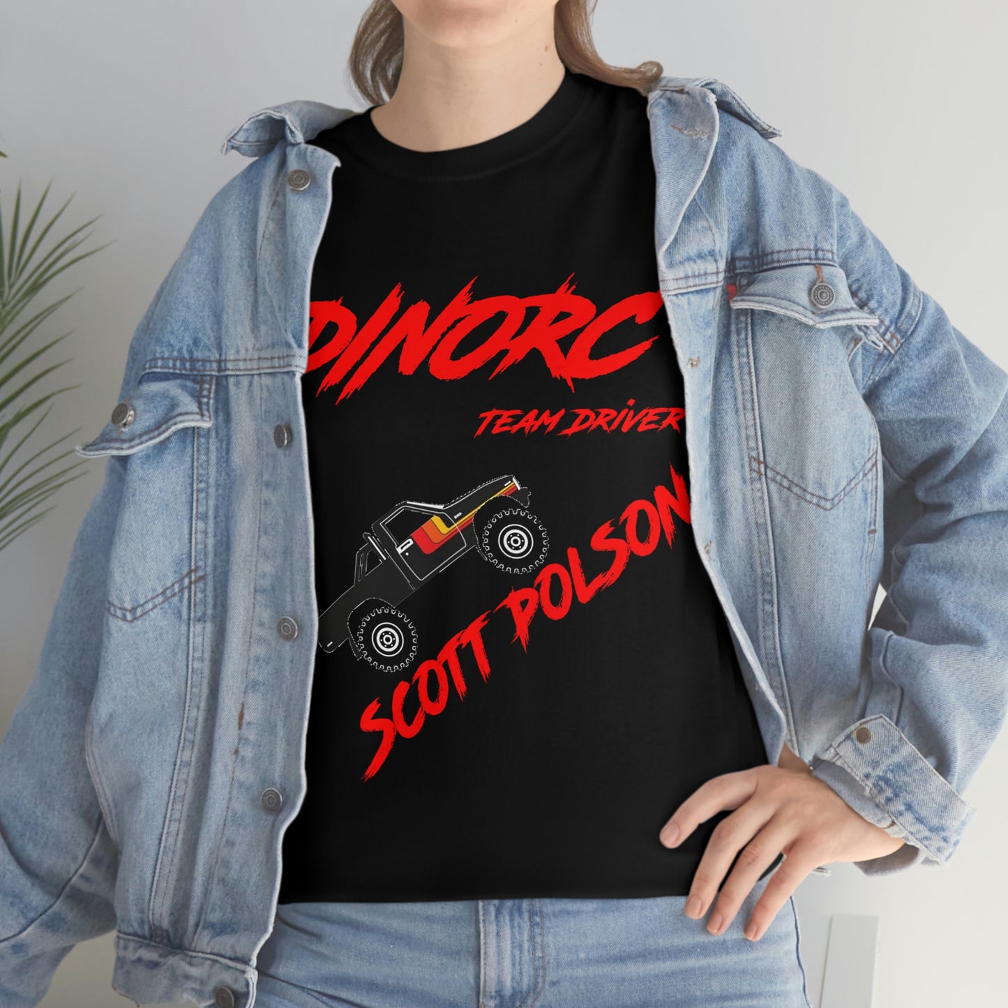 Team Driver Scott Polson truck logo Front and Back DinoRc Logo T-Shirt S-5x 5 colors