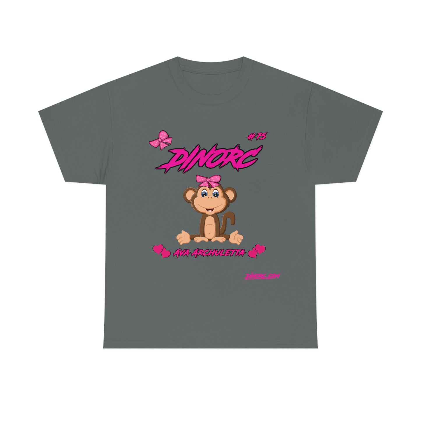 Ava Monkey Front DinoRc Logo T-Shirt S-5x