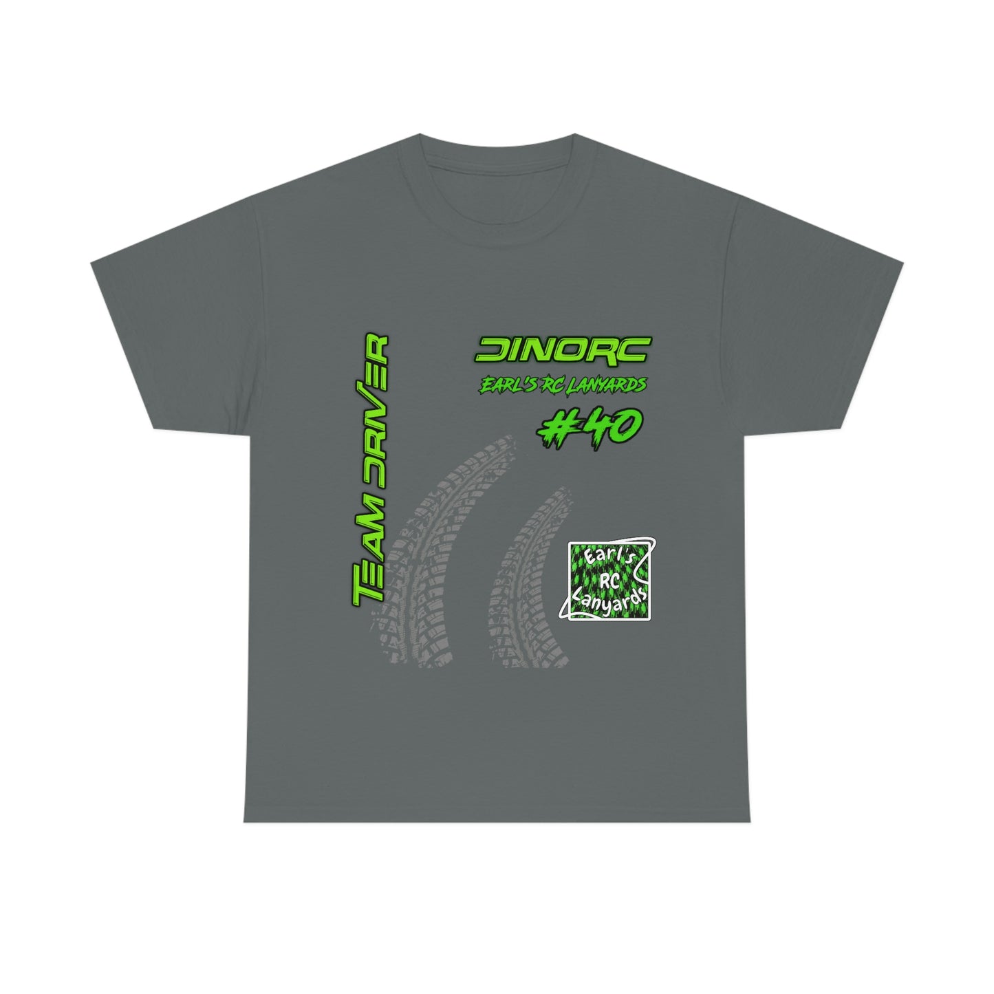 Team Driver Earl's RC Lanyards Front and Back DinoRc Logo T-Shirt S-5x 5 colors